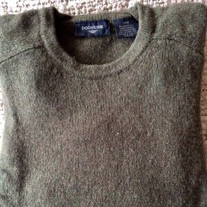 Men’s Dockers |Gorgeous Army/camouflage Green Sweater | Size M | Lambswool